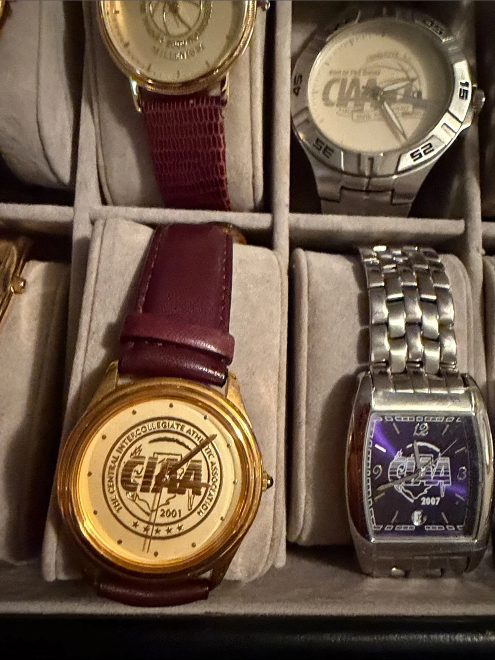 CIAA Men's Watch Collection Organizer - Gold, Silver, Brown, Black $25.00 each